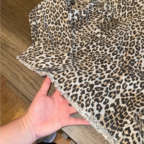 Altar'd State Leopard Print Denim Jacket - Picture 5 of 6